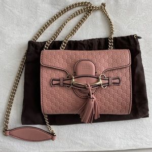 Pink Gucci crossbody